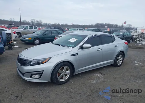 2015 Kia Optima Lx z USA, uszkodzony, nr VIN 5XXGM4A7XFG500082